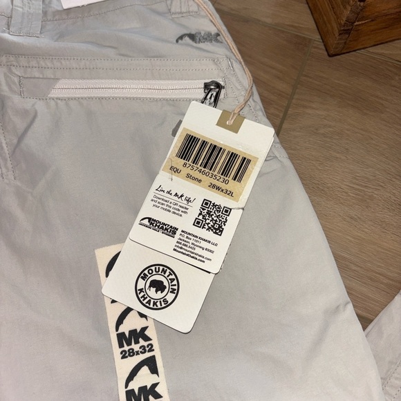 Mountain Khakis Jackson Hole Men’s Pants – Stone – Size 28x32 – NWT - Picture 4 of 9